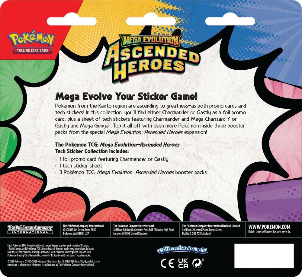 Mega Evolution: Ascended Heroes Tech Sticker Collection (Charmander)