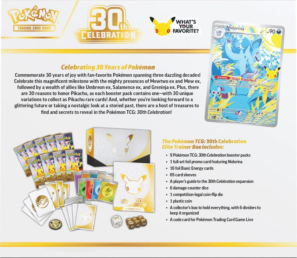 30th Celebration Elite Trainer Box (PRE ORDER)