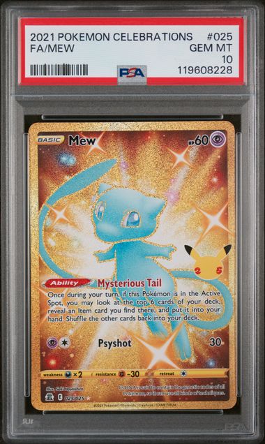 2021 POKEMON CELEBRATIONS #025 FA/MEW
