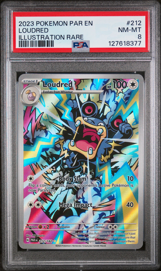 2023 POKEMON PAR EN-PARADOX RIFT #212 LOUDRED ILLUSTRATION RARE