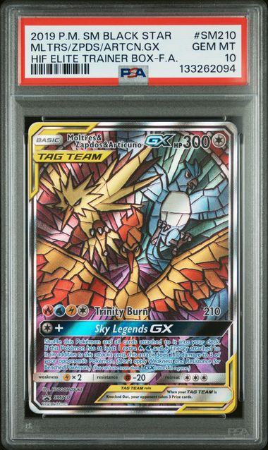2019 POKEMON SM BLACK STAR PROMO #SM210 MLTRS/ZPDS/ARTCN.GX HIF ELITE TRAINER BOX-F.A.