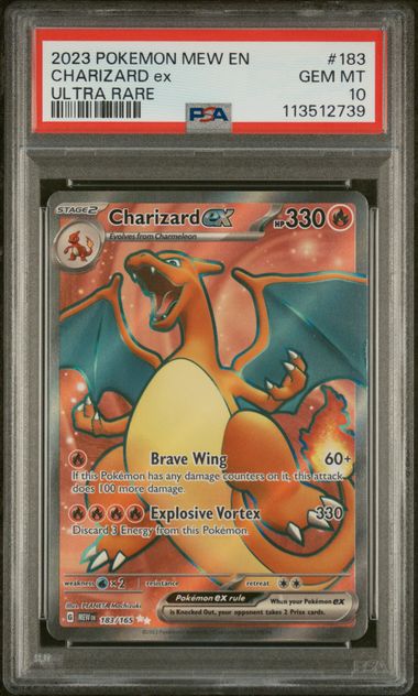 2023 POKEMON MEW EN-151 #183 CHARIZARD ex ULTRA RARE