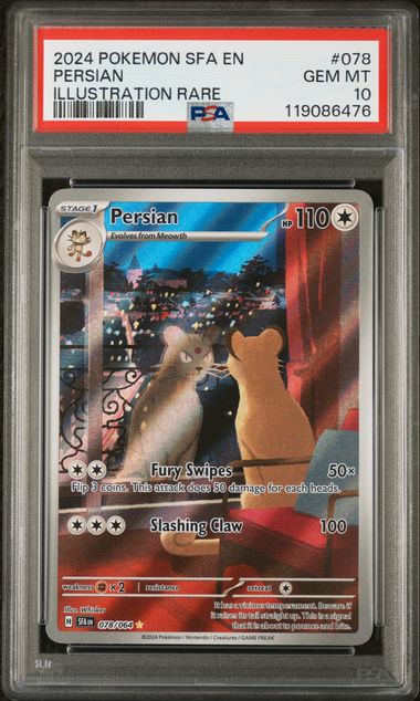 2024 POKEMON SFA EN-SHROUDED FABLE #078 PERSIAN ILLUSTRATION RARE